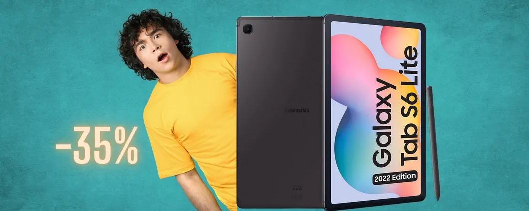Samsung Galaxy Tab S6 Lite più S Pen a prezzo IMBATTIBILE (-35%)