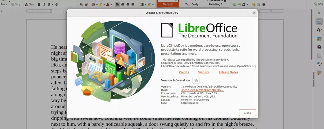 LibreOffice 7.5: ecco tutte le novità
