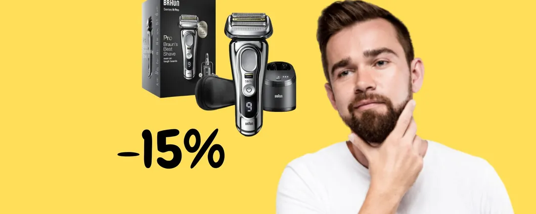 Barba perfetta con il rasoio elettrico Braun Serie 9 Pro: MAXI SCONTO su Amazon