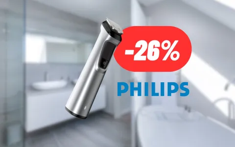 Rasoio elettrico Philips 12 in 1 per viso, capelli e corpo in MEGA SCONTO: AMAZON OUTLET