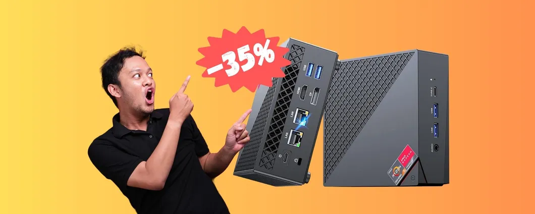 Mini PC POTENTISSIMO con Ryzen 5 e Windows 11 al 35%