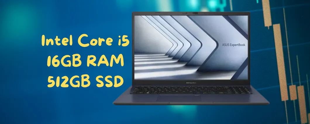 ASUS Expertbook: computer portatile con i5, SSD da 512GB e 16GB di RAM