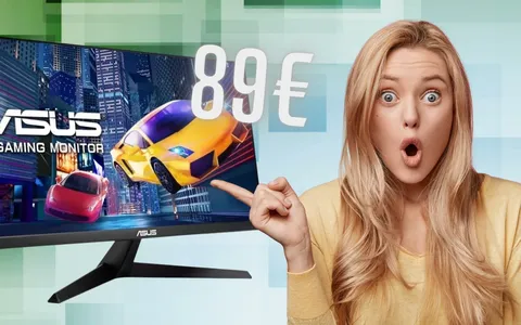 Monitor ASUS da 24 pollici, FHD, IPS, 120Hz oggi tuo a soli 89€