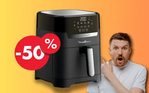 Moulinex Easy Fry & Grill: la friggitrice ad aria 2 in 1 a prezzo SHOCK