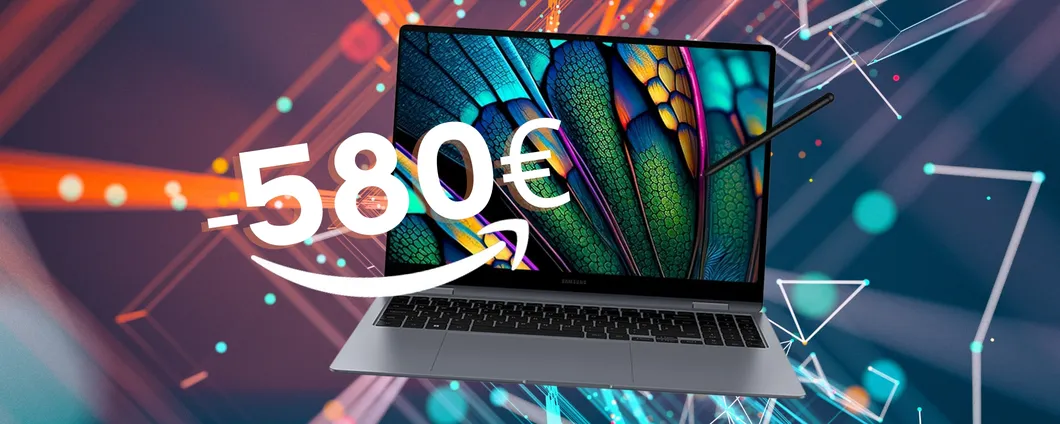 Samsung Galaxy Book4 Pro 360 con display touch e S Pen inclusa (-580€)