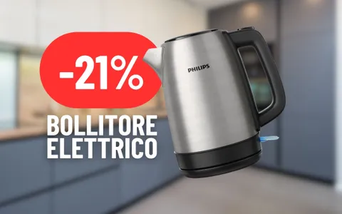 Il bollitore elettrico per tisane e tè per superare l'inverno: MEGA SCONTO su Amazon