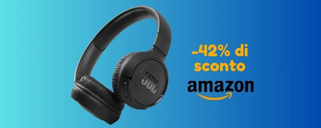 SUPER SCONTO AMAZON: cuffie JBL Tune scontate del 42%, le paghi solamente 29 euro!