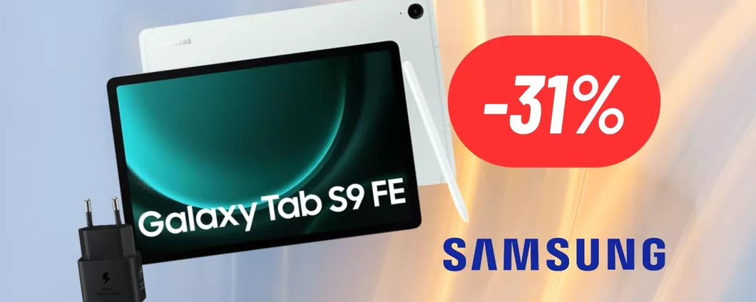 Tablet: Samsung Galaxy Tab S9 FE in OFFERTA LAMPO