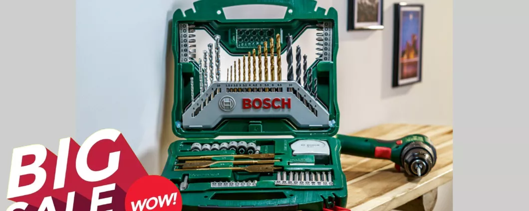 Set Bosch da 103 PUNTE per trapano: il MUST HAVE del fai da te in MEGA SCONTO