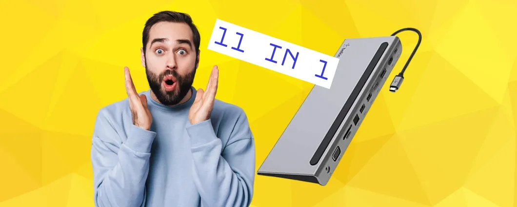 Connetti tutto con un solo accessorio: l’hub Belkin USB-C 11-in-1 è in super sconto