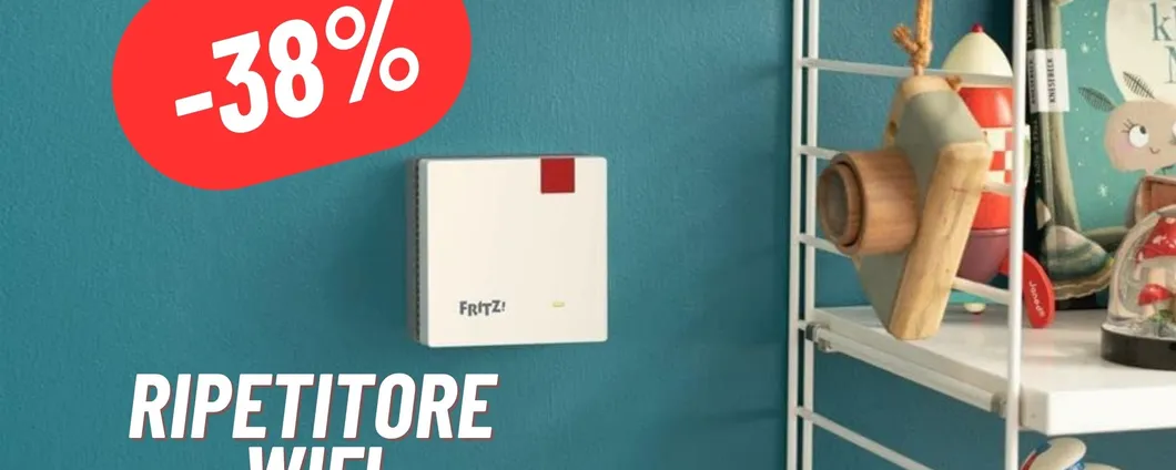 Estendi la tua copertura WiFi con il riptitore Fritz! in FORTE SCONTO