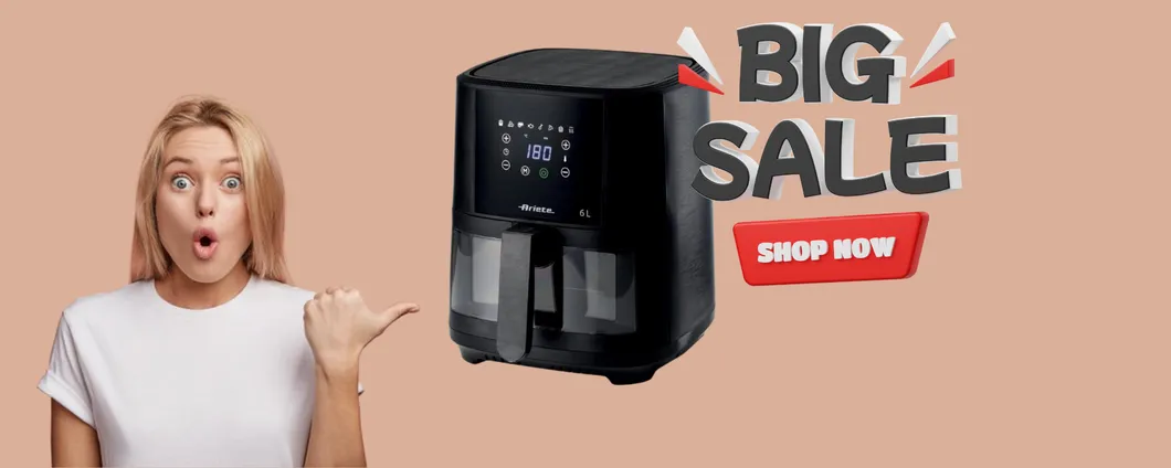Friggitrice ad aria Ariete a meno di 60€ con le Offerte di Primavera Amazon