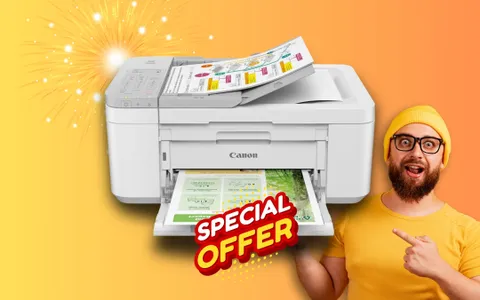 Canon PIXMA: stampante 4 in 1 wireless a prezzo DA CAPOGIRO su Amazon