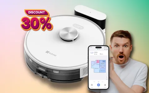 Lava e aspira alla perfezione: scopri il Robot EZVIZ RE5 con un doppio sconto Amazon