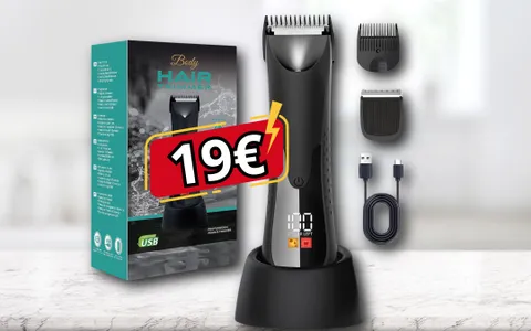 IDEA REGALO: Rasoio Elettrico uomo a soli 19€ per tutto il corpo con luce LED!