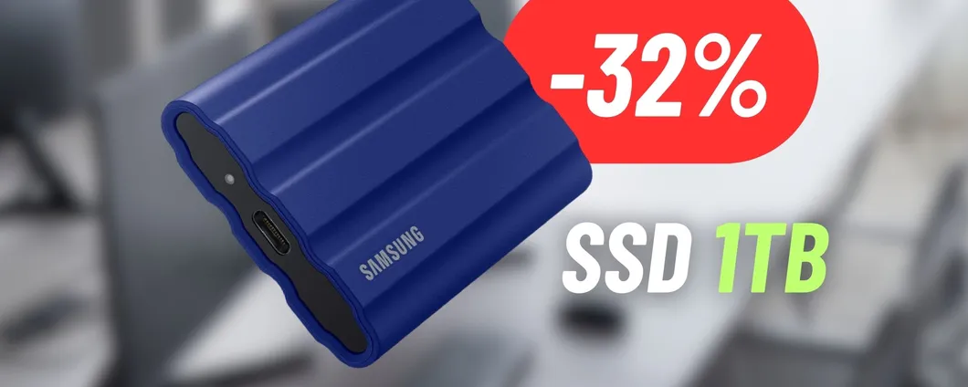 SSD da 1TB targato SAMSUNG a prezzo SCONTATISSIMO (-32%)