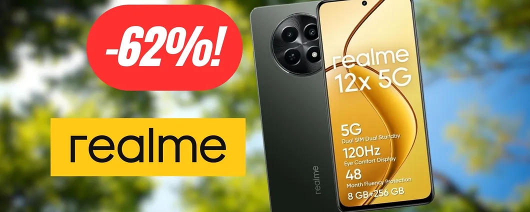 realme 12X: lo sconto su eBay è FUORI DI TESTA, risparmia 291€ (-62%)
