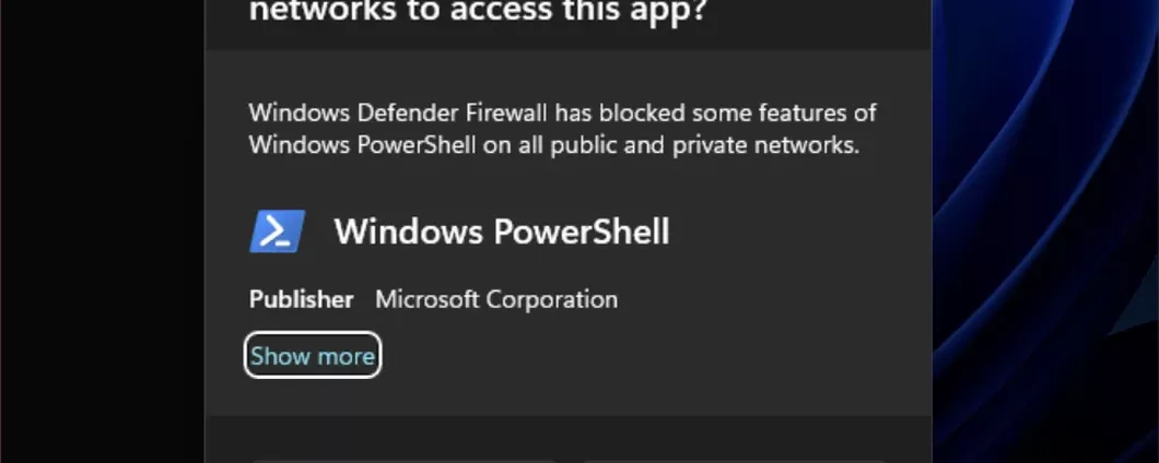 Windows 11: nuova finestra per il firewall