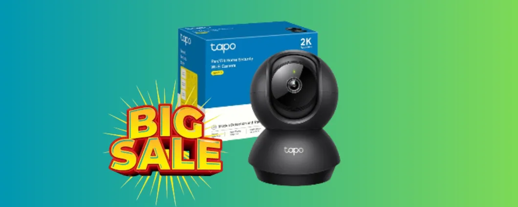 Telecamera Wi-Fi da interno Tapo: oggi su Amazon la paghi quasi la metà (22€)