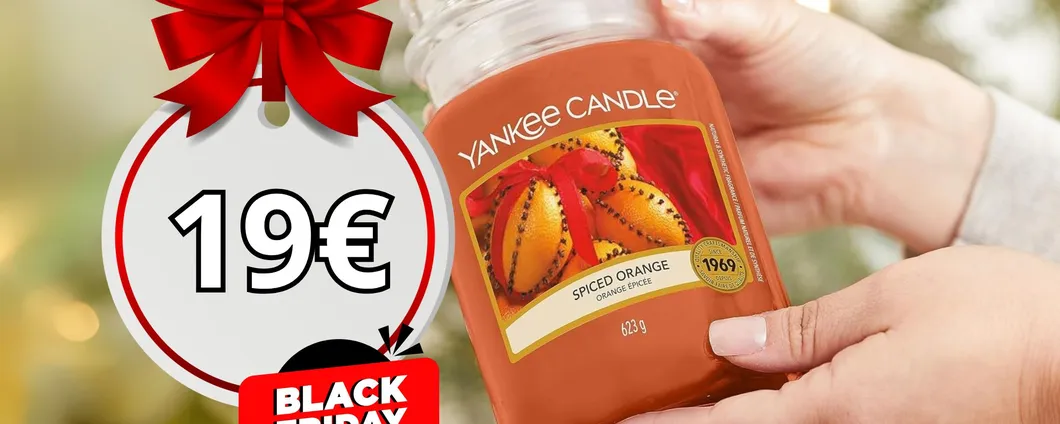 PROMO Black Friday: Yankee Candle in giara grande a soli 19€