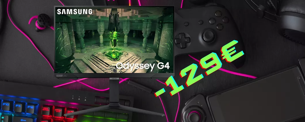 Samsung Odyssey G4: giochi reali e senza lag con il magnifico monitor