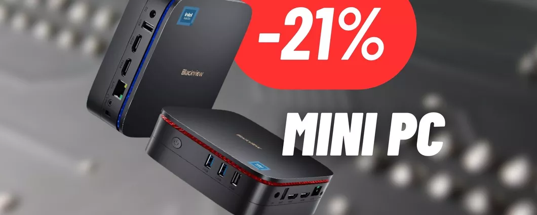 Mini PC super potente e super compatto in MEGA SCONTO su Amazon