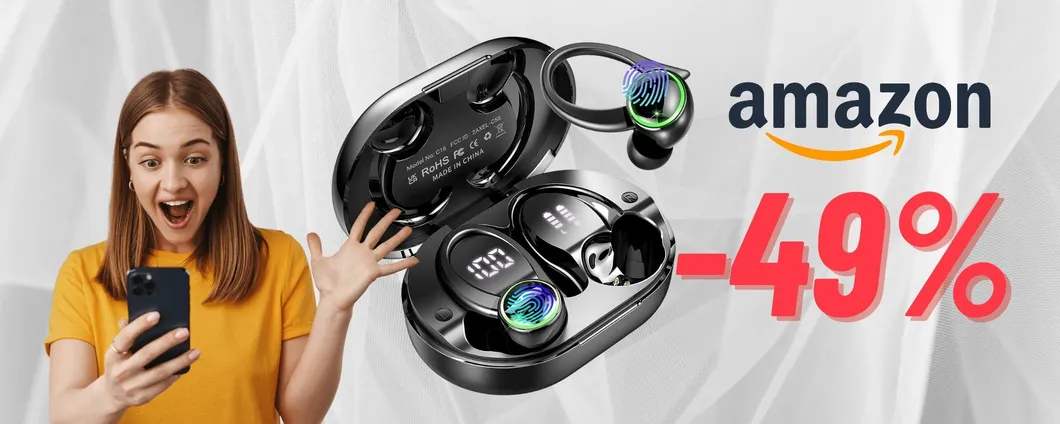 DOPPIA OFFERTA per gli Auricolari Bluetooth con sconto e Coupon!