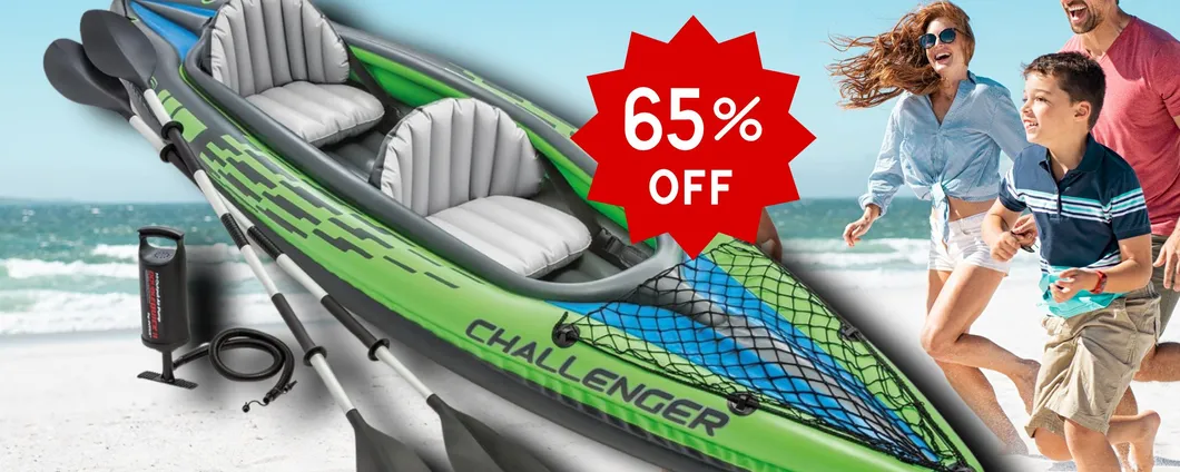 Canoa Gonfiabile: sconto PAZZO per il divertimento di tutta la famigia!