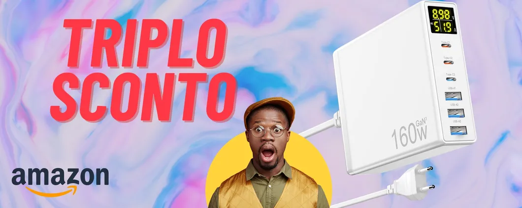 Caricabatterie USB 6 in 1: grande utilità, con TRIPLO SCONTO