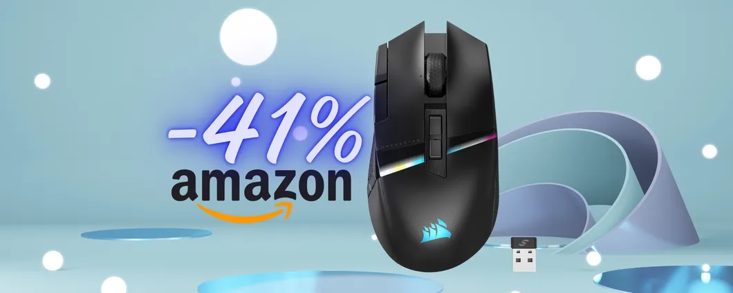 Mouse wireless da gaming Corsair DARKSTAR con 15 pulsanti programmabili