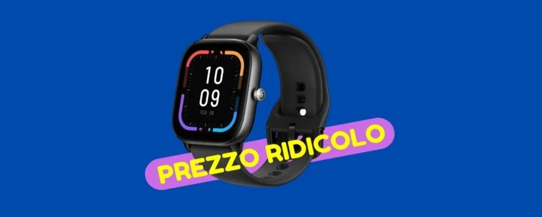 Amazfit GTS 4 mini: su Amazon ad un PREZZO DAVVERO RIDICOLO