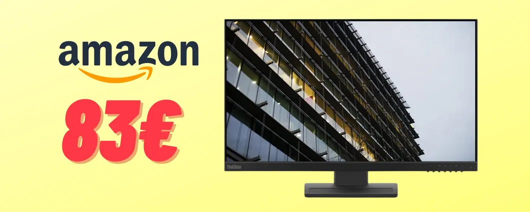 PREZZO PIU' BASSO DI SEMPRE per il Monitor Lenovo ThinkVision E24-27