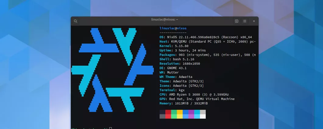 NixOS 22.11 “Raccoon”: arrivato GNOME 43, KDE Plasma 5.26 ed OpenSSL 3