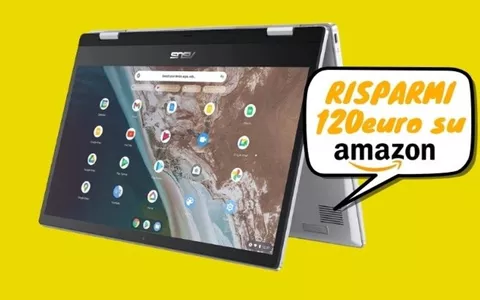 Pc Asus Chromebook Flip a PREZZO RIDICOLO, risparmi 120 euro su Amazon!