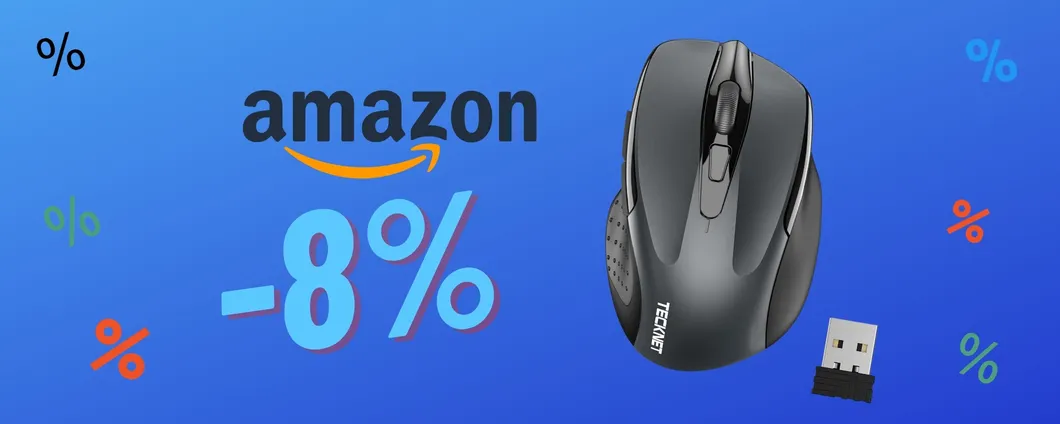 Comodità ed efficienza col Mouse Tecknet PRO senza fili ora in OFFERTA!
