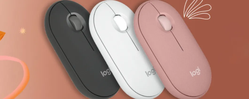 Logitech Pebble Mouse 2 M350s: sottile, portatile, leggero, ora a 14€