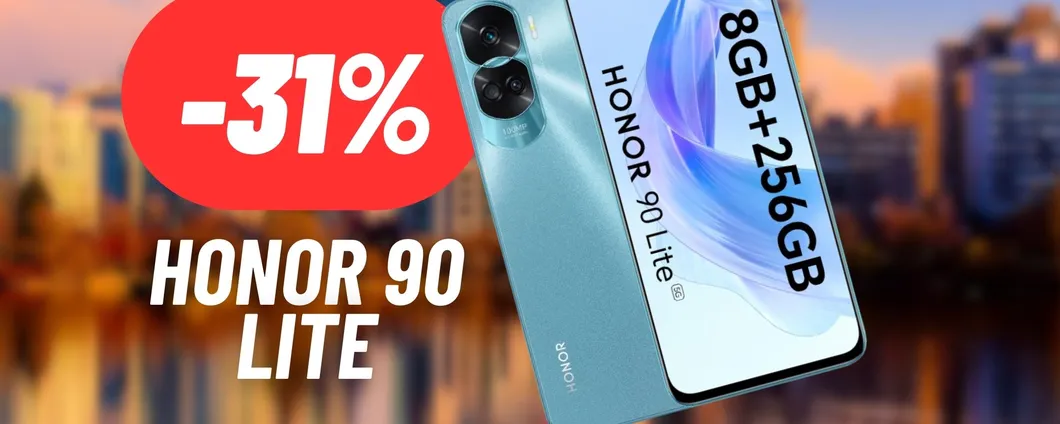 Honor 90 Lite è pratico, accessibile e SCONTATO A MENO DI 200€: un vero best buy!