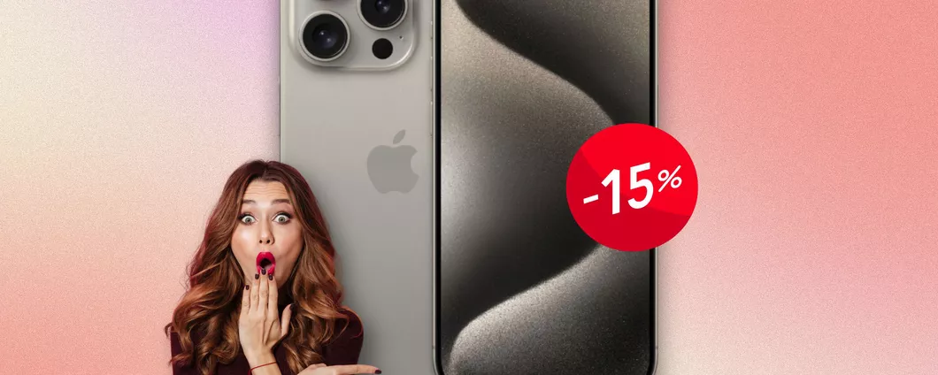 WOW: 140€ di sconto per iPhone 15 Pro MAX da 256GB su Amazon!