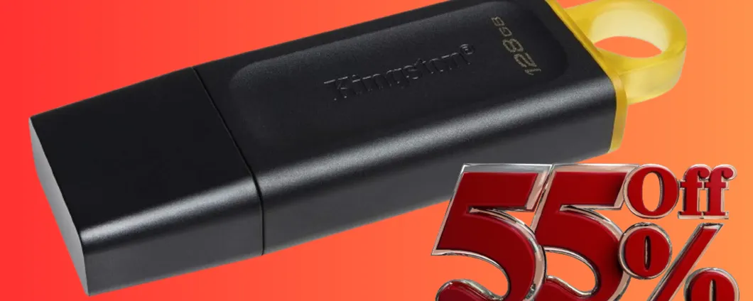 Flash Drive Kingston da 128GB a MENO DI META' PREZZO: lo paghi SOLO 8 EURO