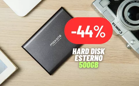 Mega sconto sull'Hard Disk Esterno da 500GB: OFFERTISSIMA Amazon (-44%)