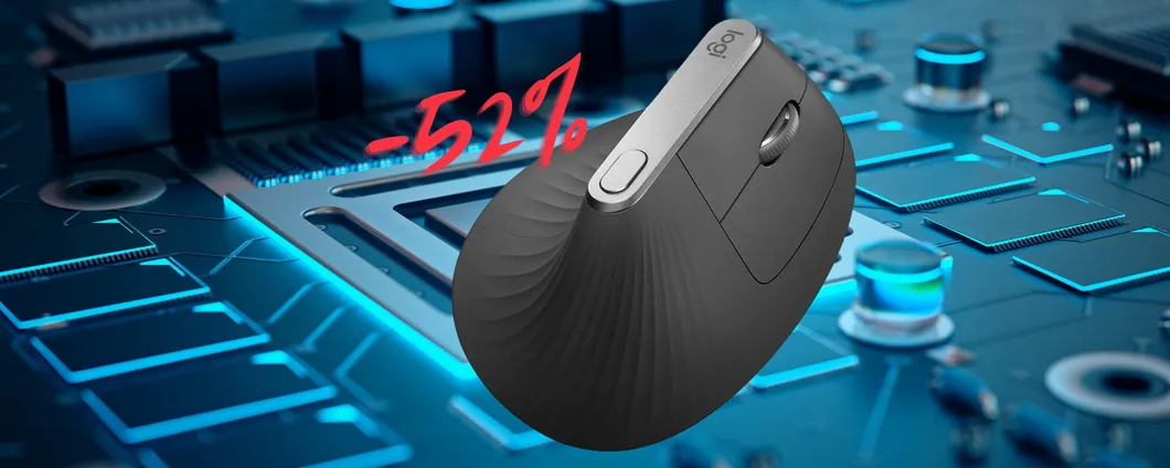 Logitech MX: mouse wireless verticale ergonomico per zero fatica