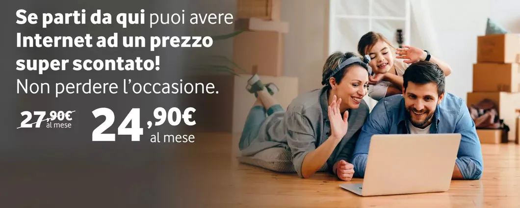 Vodafone: PROMO Special Fibra a meno di 25 euro al mese