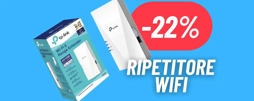 Estendi la tua rete WiFi con il ripetitore TP-LINK in MAXI PROMO