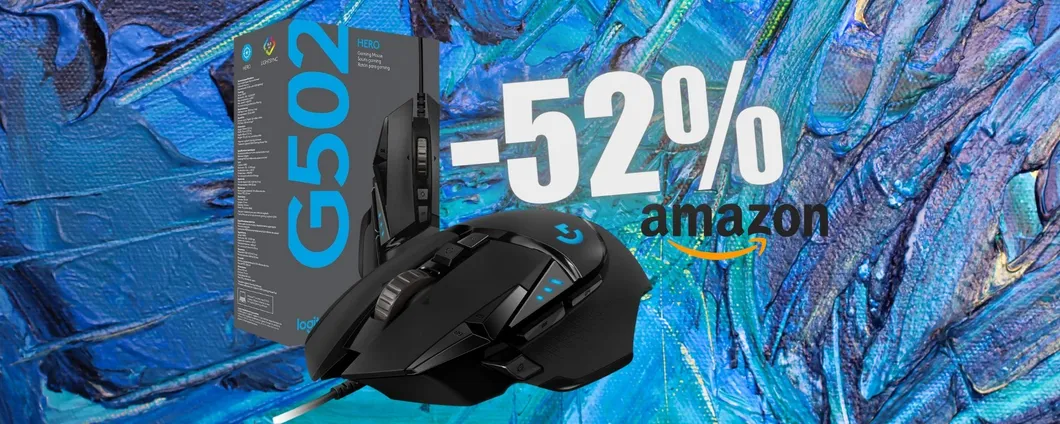 Logitech G502 HERO: mouse gaming dalle prestazioni TOP (-52%)