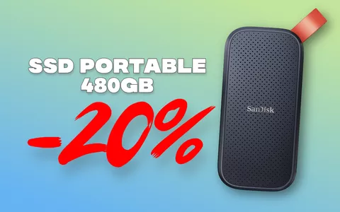 SanDisk SSD Portable 480GB: BOMBA Amazon -20%