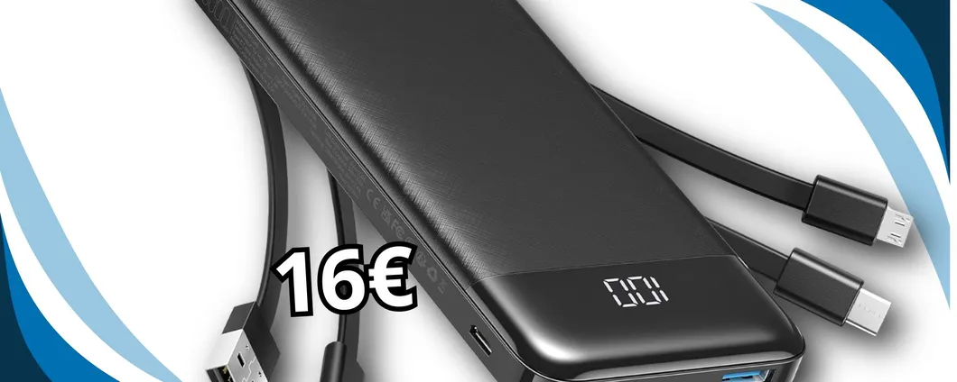 Mai più senza carica: Power Bank da 10000mAh a prezzo MAI VISTO così basso!