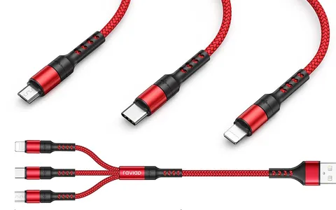 Cavo 3 in 1 INDISTRUTTIBILE Raviad: a 5€ è assolutamente da AVERE (Amazon)