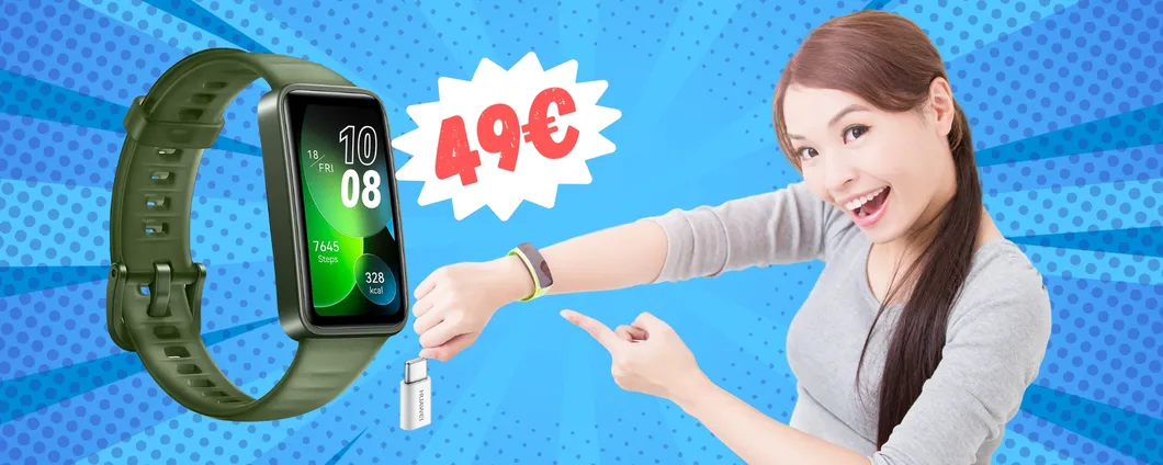 HUAWEI Band 8 a PREZZO SHOCK solo su Amazon (49€)