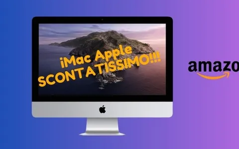 SUPER PROMO Amazon: iMac Apple scontato di ben 450 euro, corri a prenderlo!