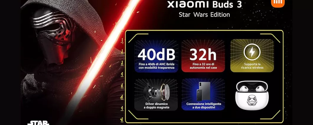 Xiaomi Buds 3 Star Wars Edition: l'EDIZIONE LIMITATA degli auricolari in MEGA SCONTO